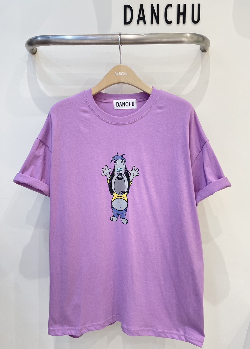 DANCHU韓國東大門代購女裝新款熱賣職業人氣26春夏T恤狗狗DANCHUT恤圖色2