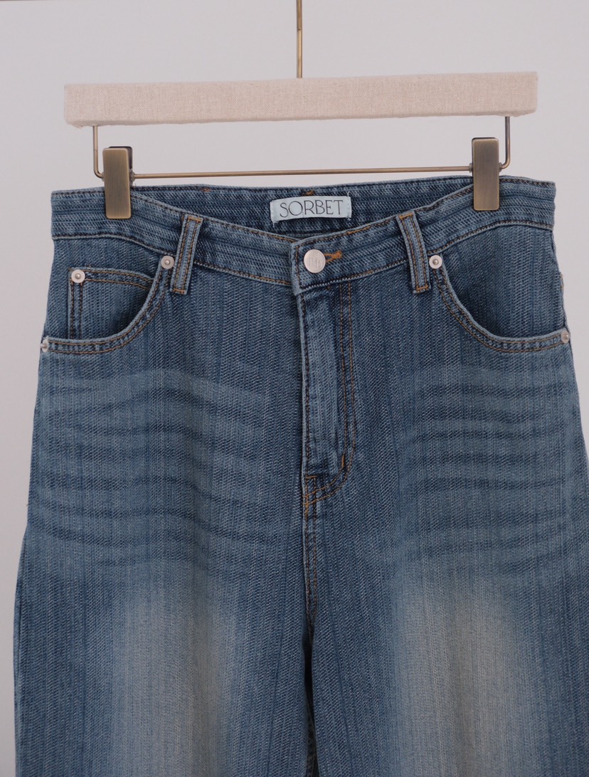 SORBET/FLAT WHITE韓國直郵女裝新款26春夏職業人氣牛仔褲SORBET/FLAT WHITE牛仔褲