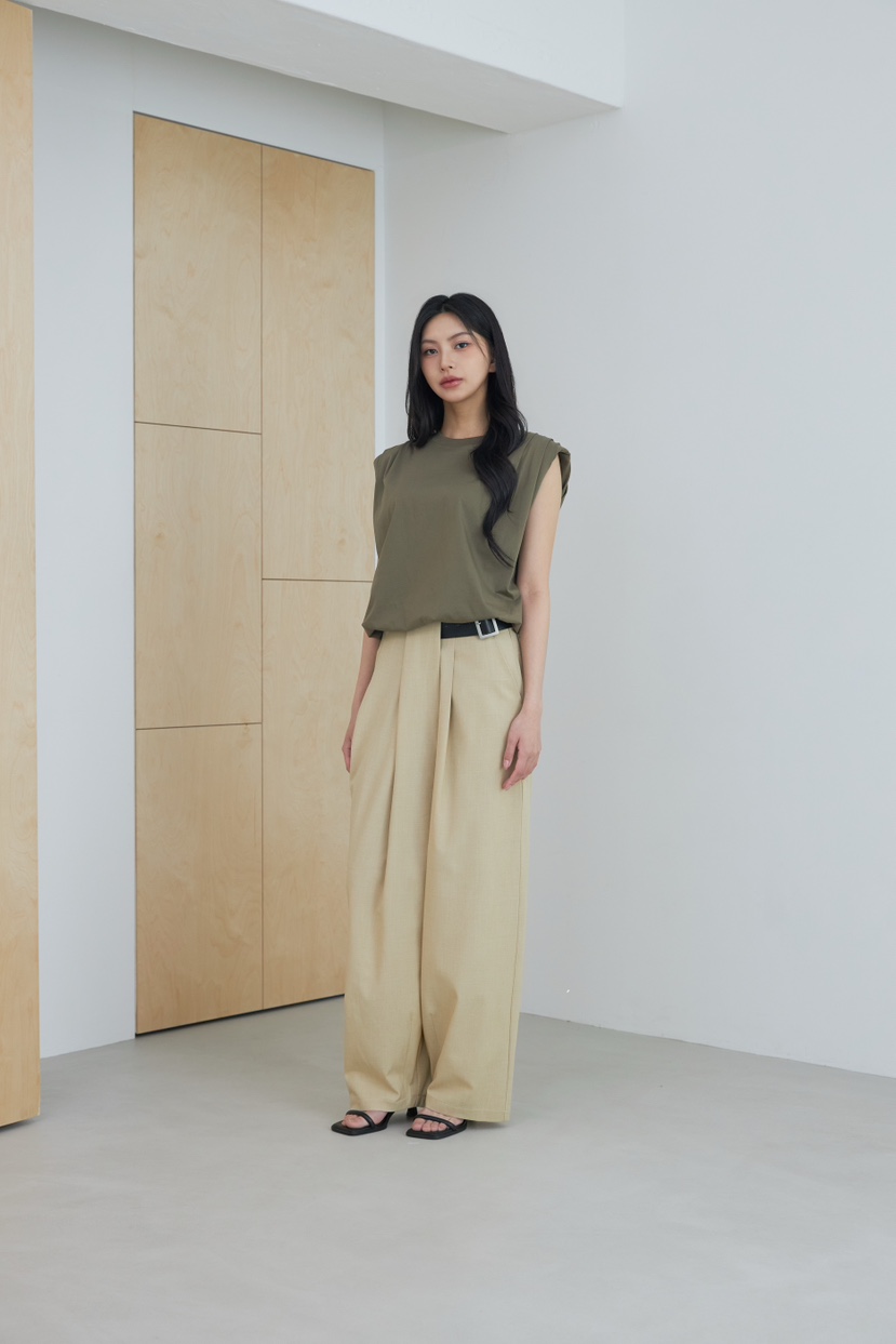 LE-PPL韓國代購女士新款職業人氣26春夏休閑熱賣休閑褲腰帶LE-PPL休閑褲