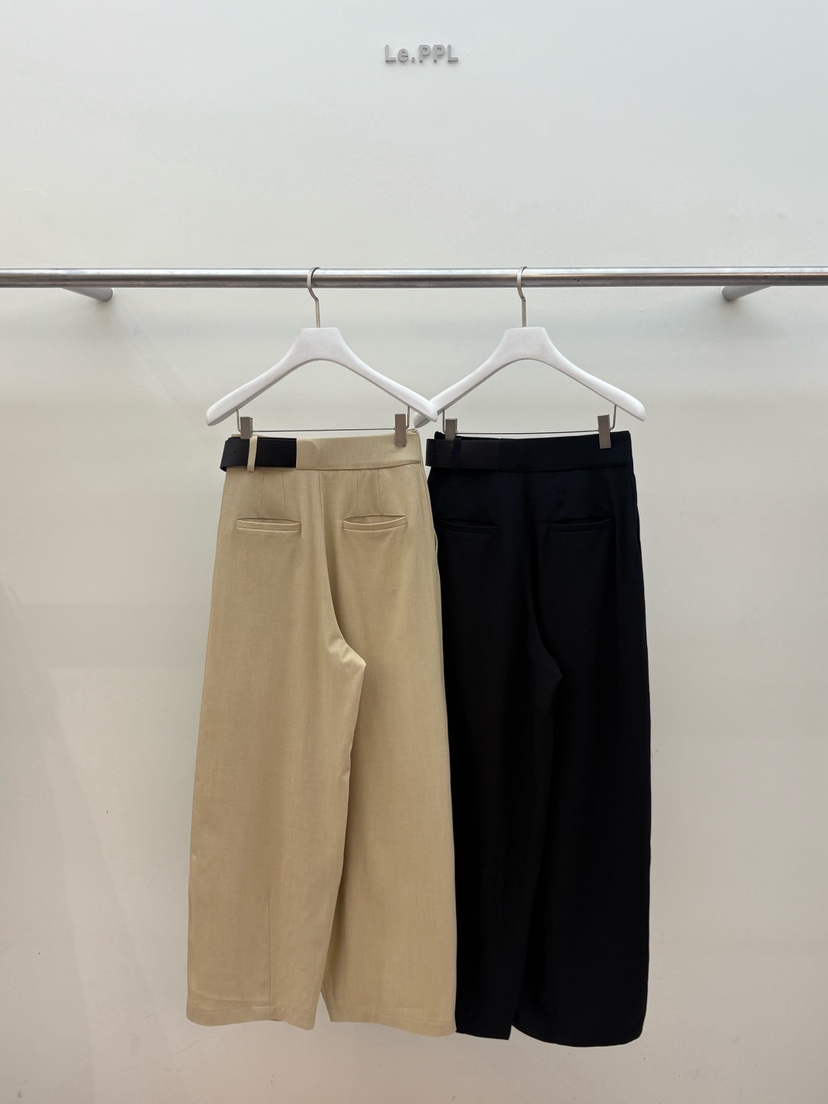 LE-PPL韓國代購女士新款職業人氣26春夏休閑熱賣休閑褲腰帶LE-PPL休閑褲