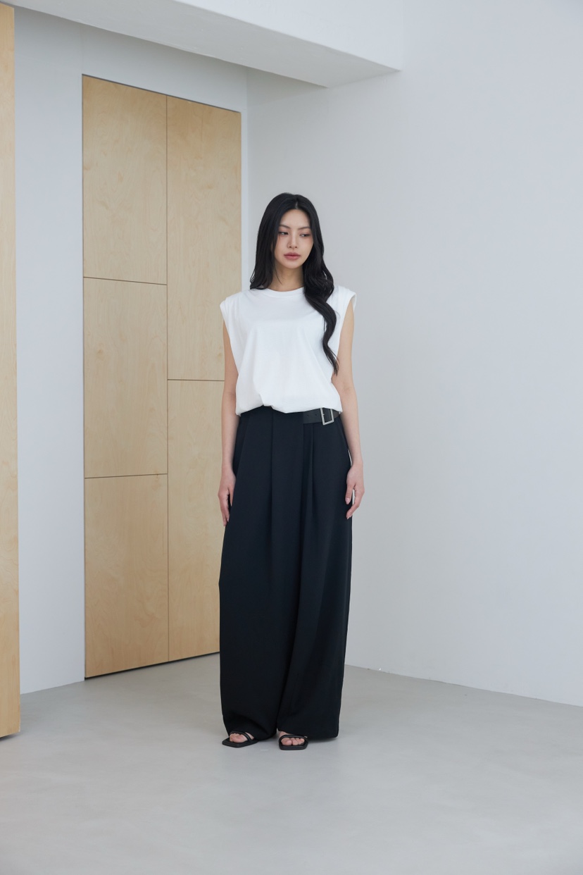 LE-PPL韓國代購女士新款職業人氣26春夏休閑熱賣休閑褲腰帶LE-PPL休閑褲圖色2