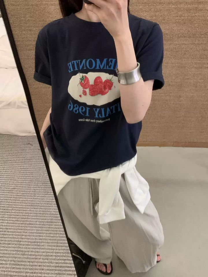 STAY HERE韓國東大門代購女裝新款推薦26春夏時尚人氣T恤STAY HERET恤