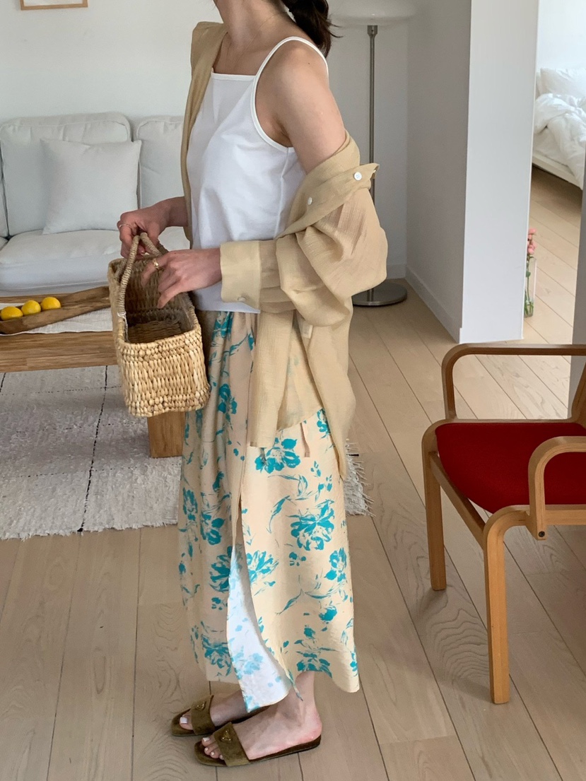 COBALT BLUE韓國東大門直郵女裝新品推薦26春夏休閑長裙COBALT BLUE長裙