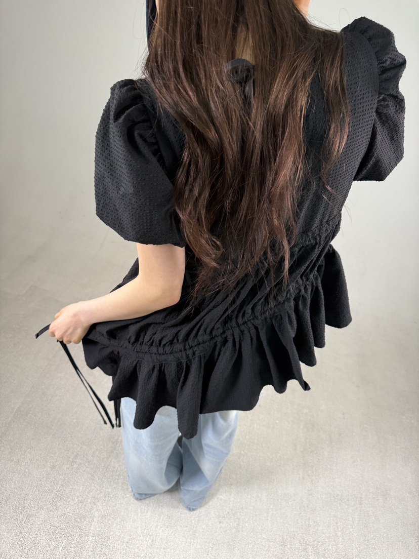 SHIRRING韓國代購女裝新款休閑26春夏職業人氣襯衫蕾絲衫SHIRRING襯衫/蕾絲衫