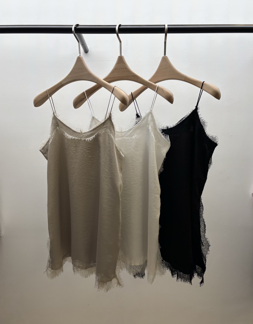 SORBET/FLAT WHITE韓國東大門代購女士新品熱賣吊帶背心SORBET/FLAT WHITE吊帶/背心