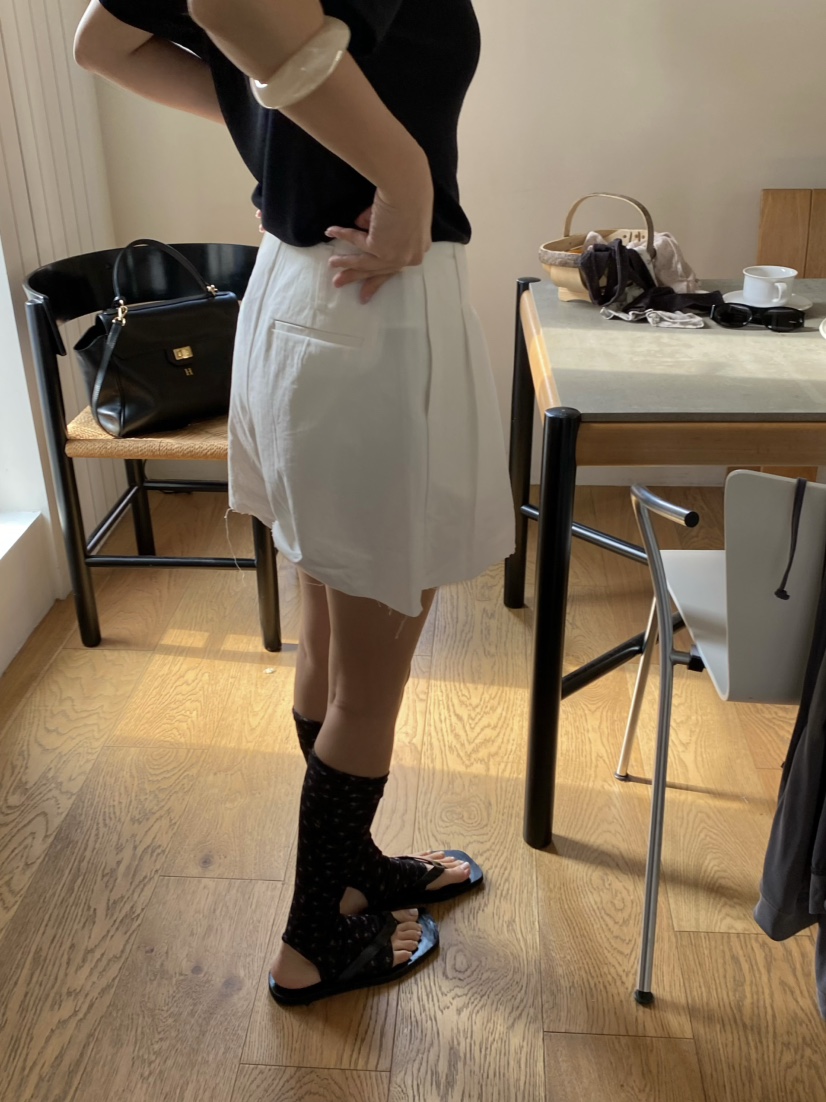 OUPPT韓國東大門直郵女士新品休閑職業推薦26春夏短褲不含腰帶OUPPT短褲