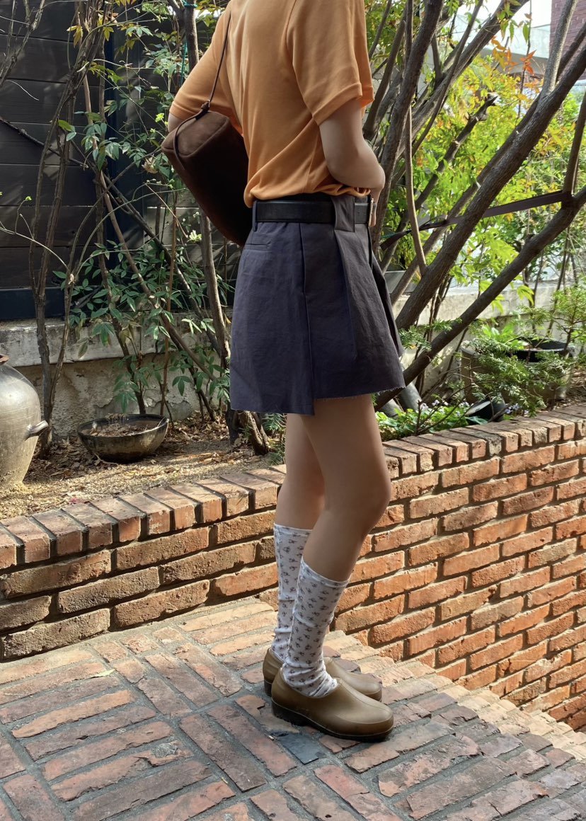 OUPPT韓國東大門直郵女士新品休閑職業推薦26春夏短褲不含腰帶OUPPT短褲