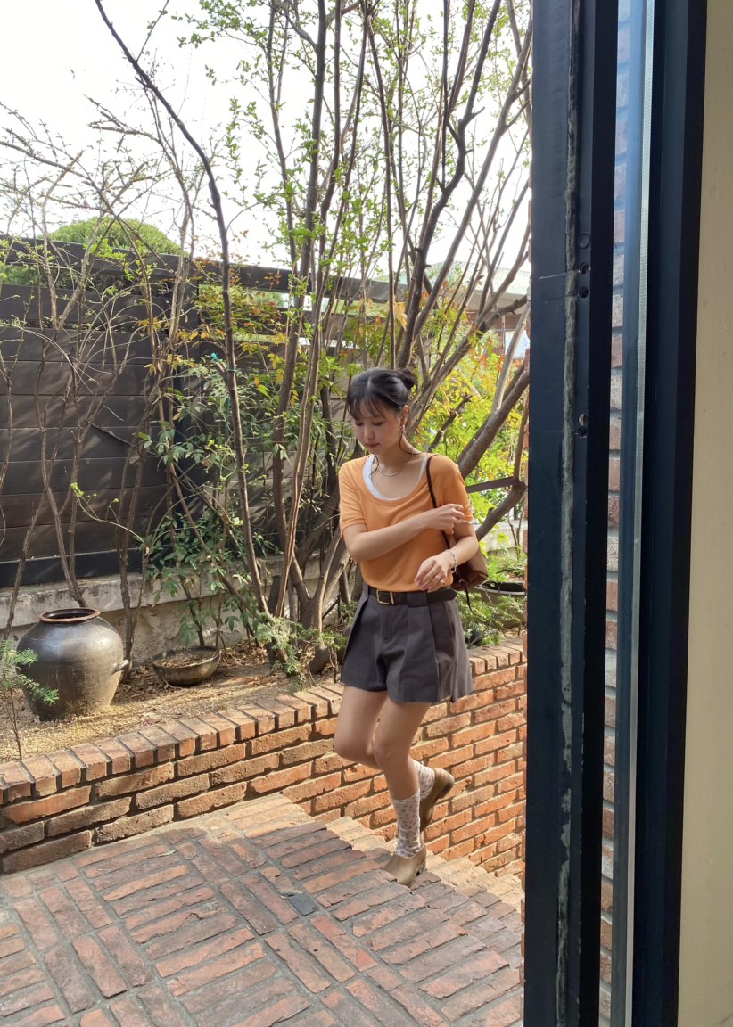 OUPPT韓國東大門直郵女士新品休閑職業推薦26春夏短褲不含腰帶OUPPT短褲