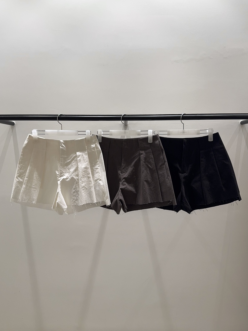 OUPPT韓國東大門直郵女士新品休閑職業推薦26春夏短褲不含腰帶OUPPT短褲