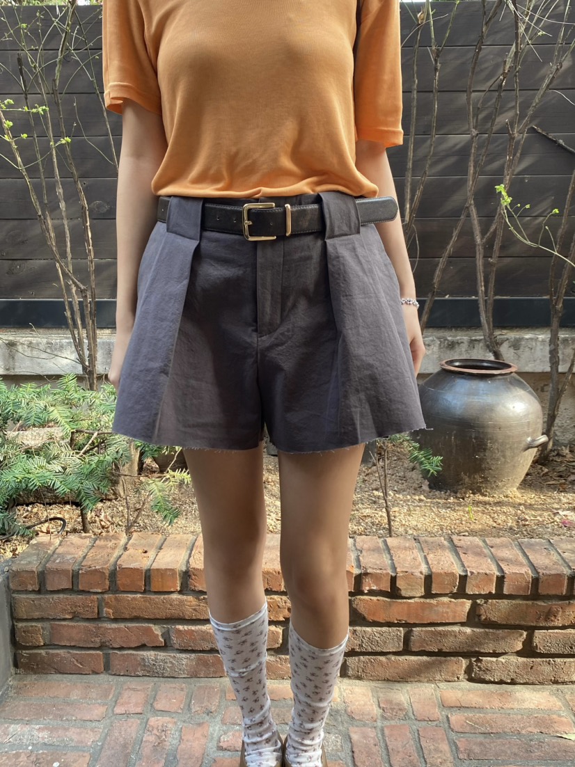 OUPPT韓國東大門直郵女士新品休閑職業推薦26春夏短褲不含腰帶OUPPT短褲圖色3