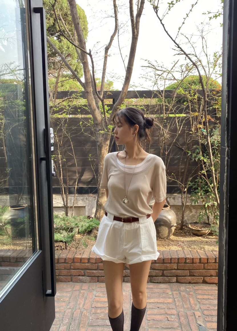 OUPPT韓國直郵實拍女裝新品休閑熱賣時尚職業26春夏人氣T恤OUPPTT恤