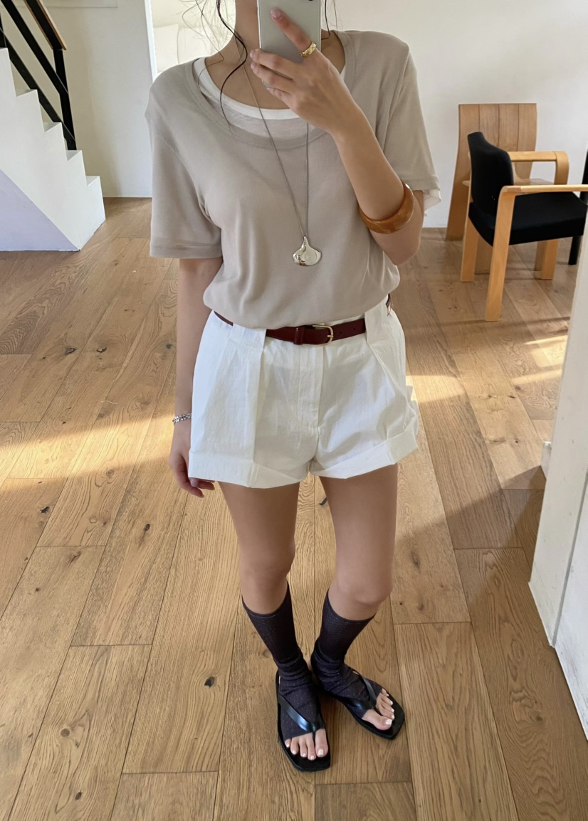 OUPPT韓國直郵實拍女裝新品休閑熱賣時尚職業26春夏人氣T恤OUPPTT恤