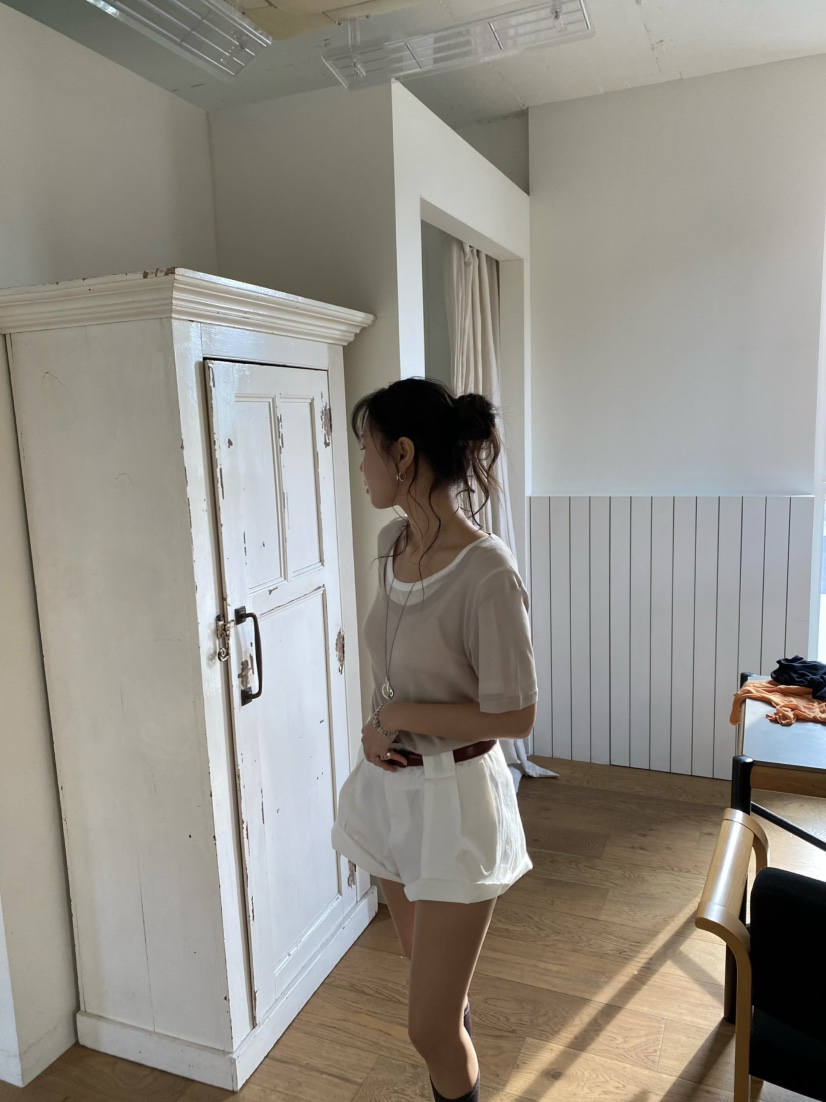 OUPPT韓國直郵實拍女裝新品休閑熱賣時尚職業26春夏人氣T恤OUPPTT恤