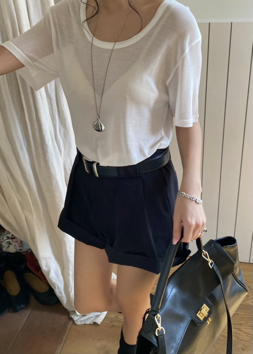 OUPPT韓國直郵實拍女裝新品休閑熱賣時尚職業26春夏人氣T恤OUPPTT恤