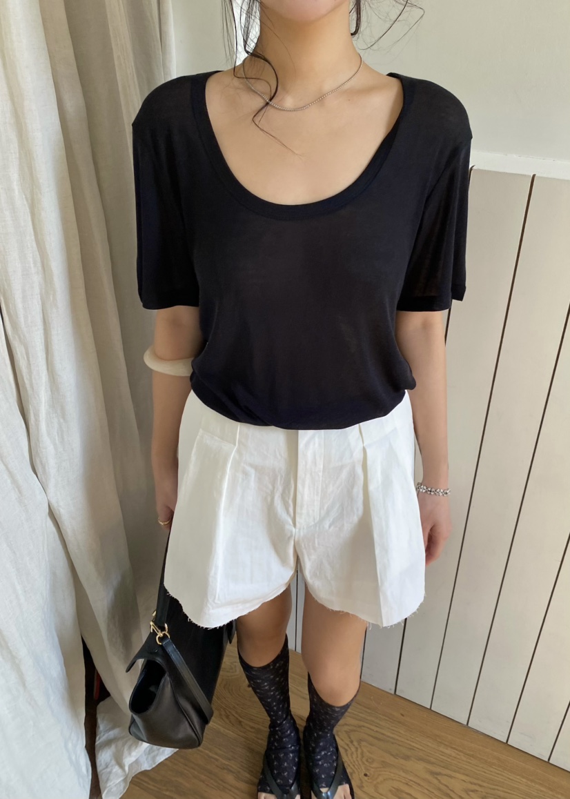 OUPPT韓國直郵實拍女裝新品休閑熱賣時尚職業26春夏人氣T恤OUPPTT恤圖色5