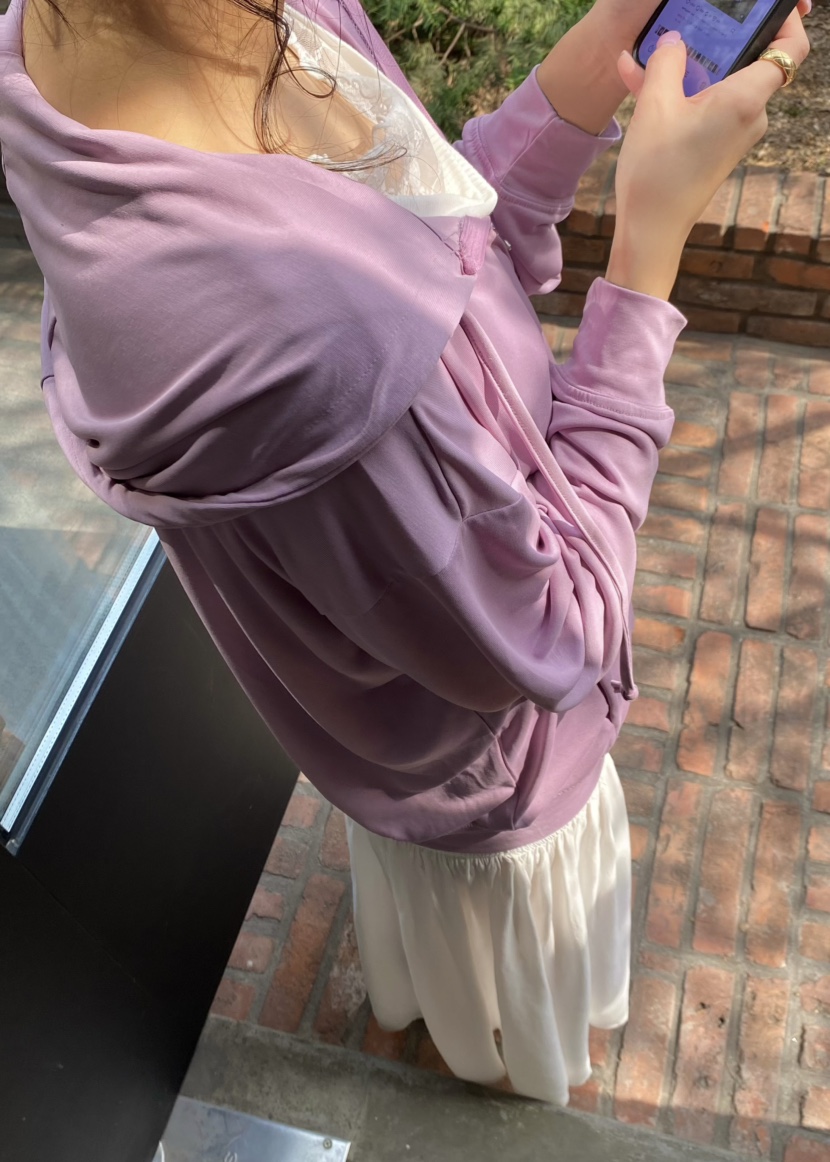 OUPPT韓國代購女裝新款推薦休閑時尚職業人氣夾克拉鏈連帽衫OUPPT夾克