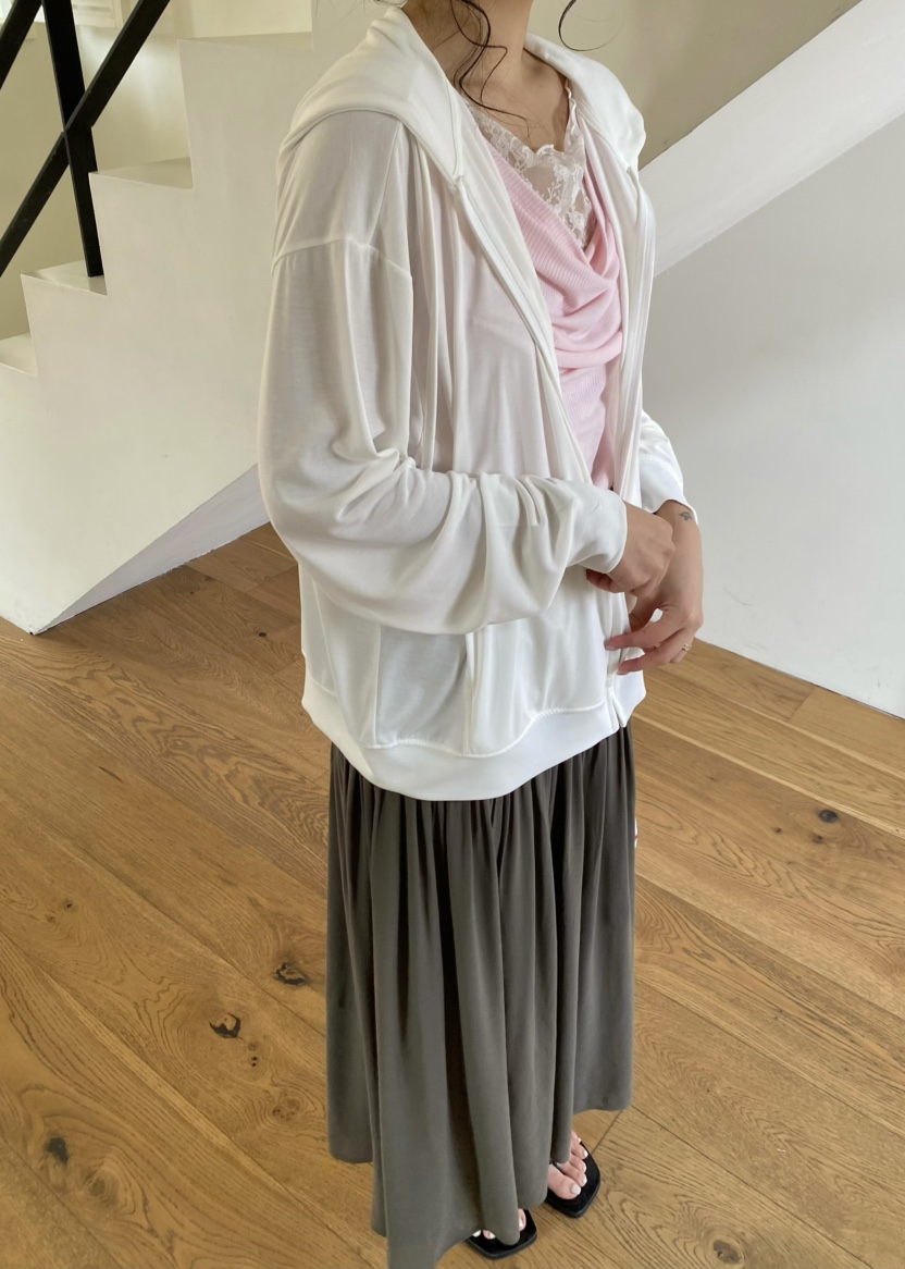 OUPPT韓國代購女裝新款推薦休閑時尚職業人氣夾克拉鏈連帽衫OUPPT夾克圖色2