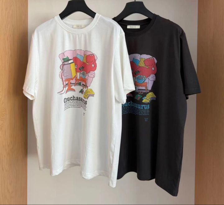 STAY HERE韓國直郵實拍女士新款職業推薦休閑時尚人氣T恤STAY HERET恤