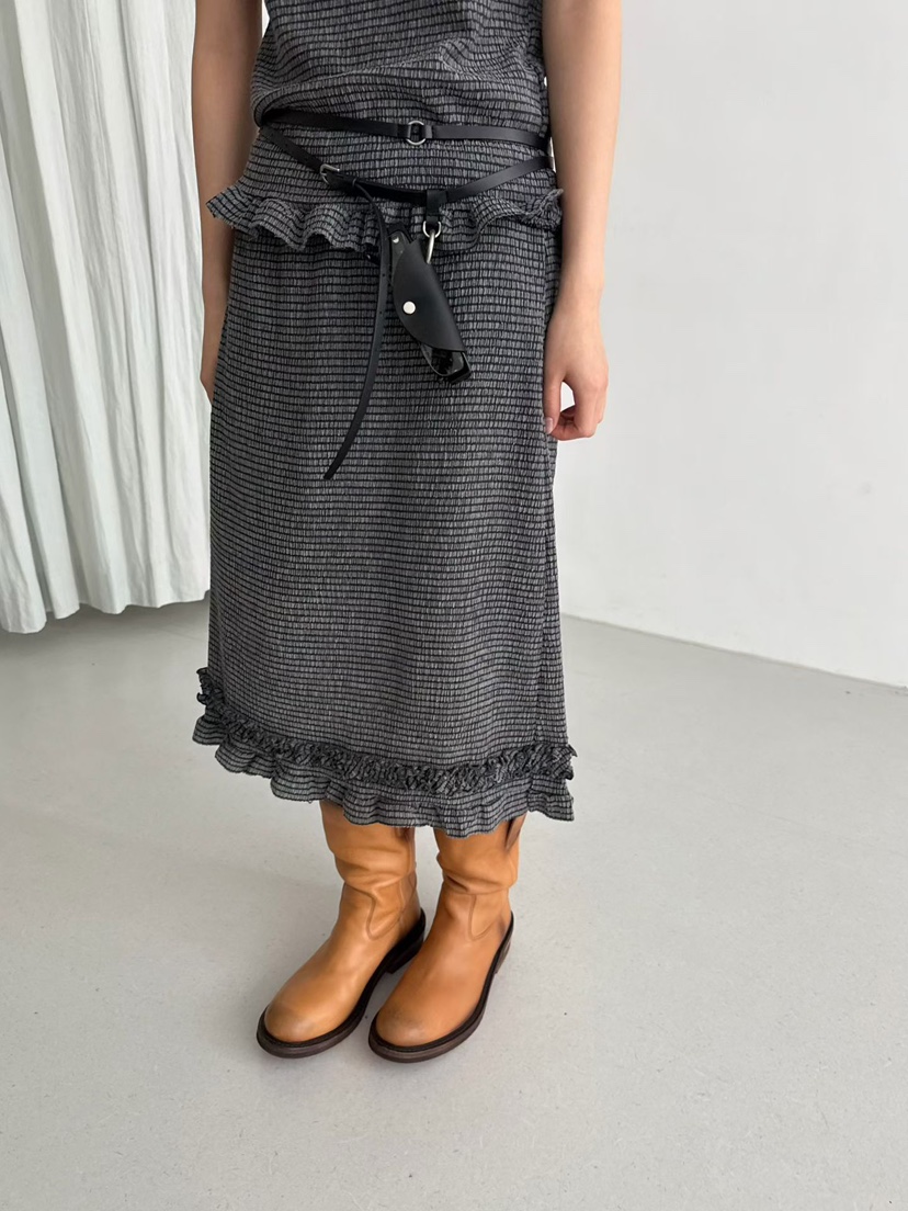 MINIMUZE韓國東大門直郵女裝新品熱賣休閑26春夏半身裙中短裙MINIMUZE半身裙/中短裙