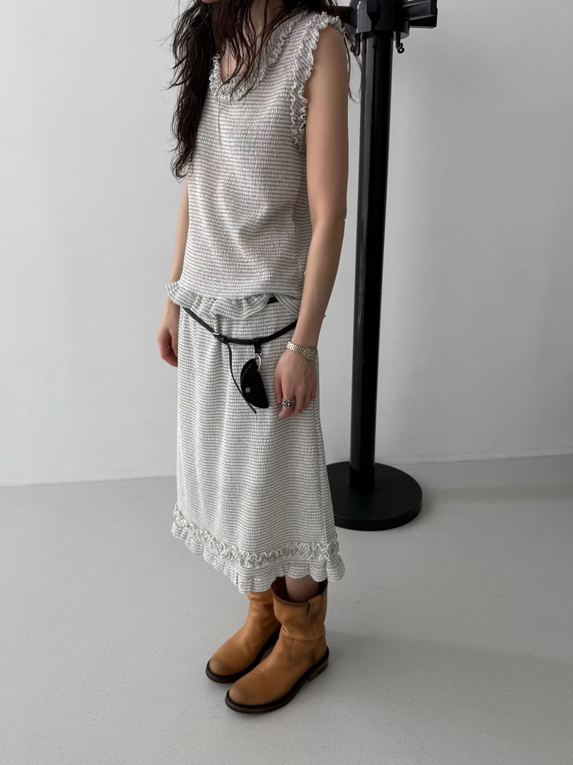 MINIMUZE韓國東大門直郵女裝新品熱賣休閑26春夏半身裙中短裙MINIMUZE半身裙/中短裙