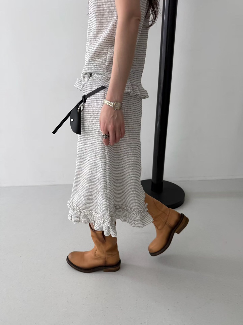 MINIMUZE韓國東大門直郵女裝新品熱賣休閑26春夏半身裙中短裙MINIMUZE半身裙/中短裙