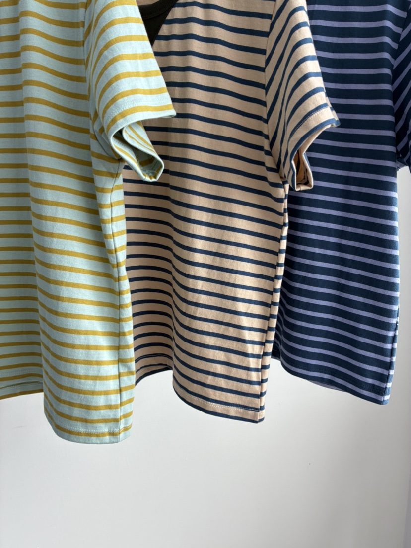 ROMANTICIZE韓國代購女裝新品人氣熱賣休閑26春夏T恤條紋ROMANTICIZET恤