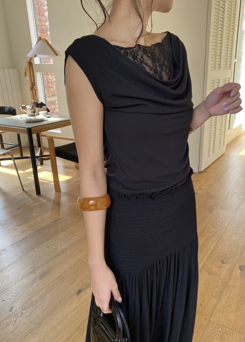 OUPPT韓國東大門直郵女士新款推薦時尚人氣熱賣休閑T恤羅紋OUPPTT恤圖色4