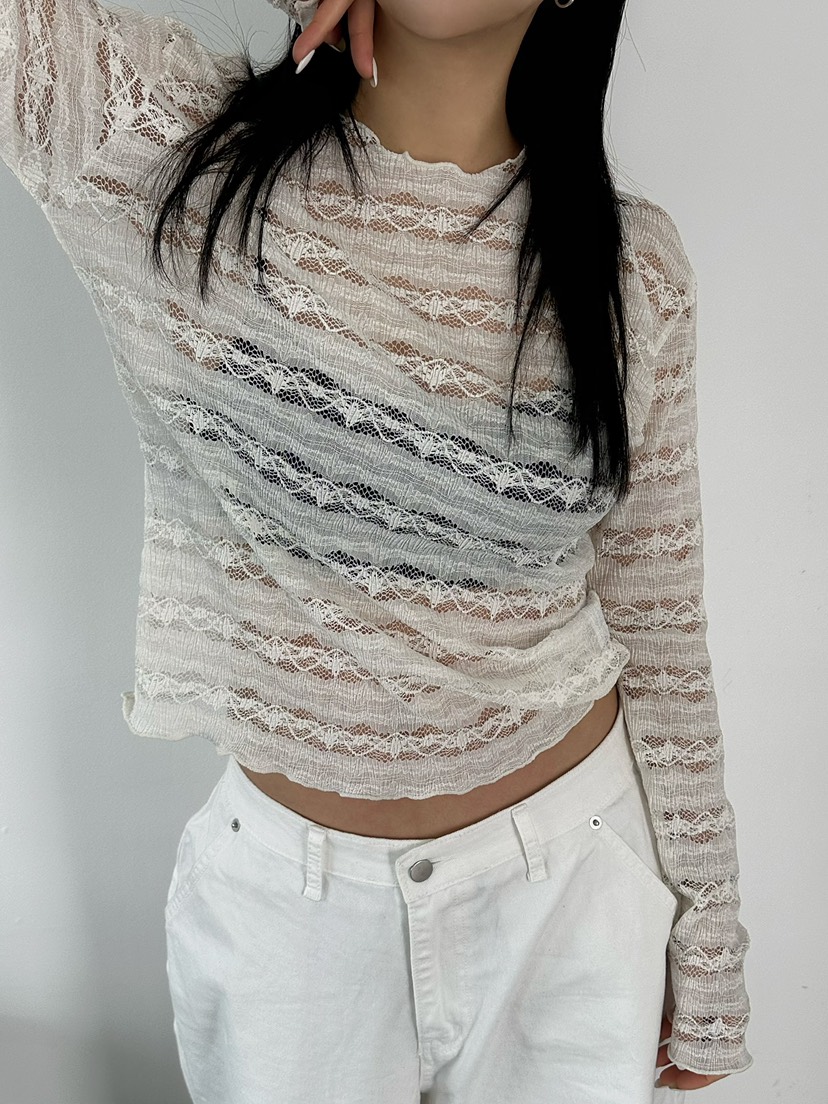 BYRING韓國東大門代購女裝新品時尚職業26春夏襯衫蕾絲衫BYRING襯衫/蕾絲衫