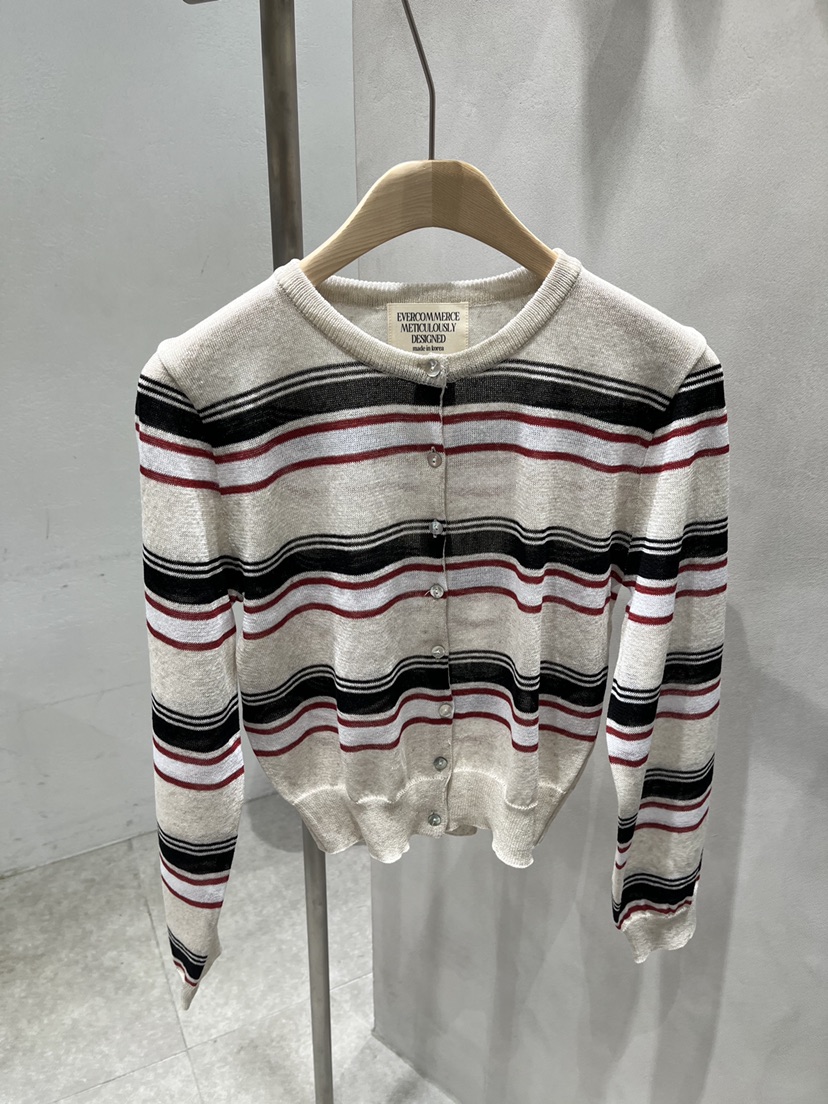 EVERCOMMERCE METICULOUSLY DESIGNED韓國東大門直郵女裝新款人氣針織衫亞麻EVERCOMMERCE METICULOUSLY DESIGNED針織衫圖色1