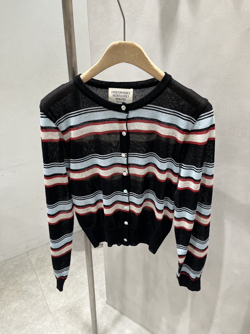 EVERCOMMERCE METICULOUSLY DESIGNED韓國東大門直郵女裝新款人氣針織衫亞麻EVERCOMMERCE METICULOUSLY DESIGNED針織衫圖色3