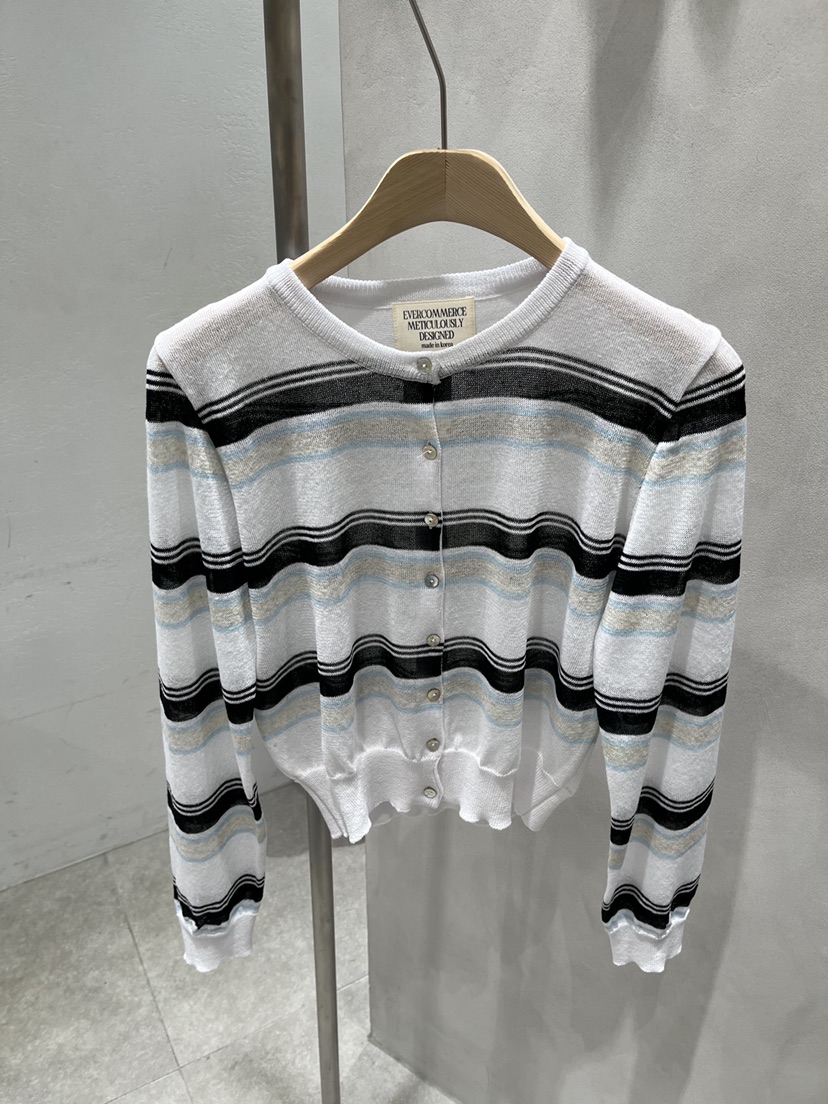 EVERCOMMERCE METICULOUSLY DESIGNED韓國東大門直郵女裝新款人氣針織衫亞麻EVERCOMMERCE METICULOUSLY DESIGNED針織衫圖色4