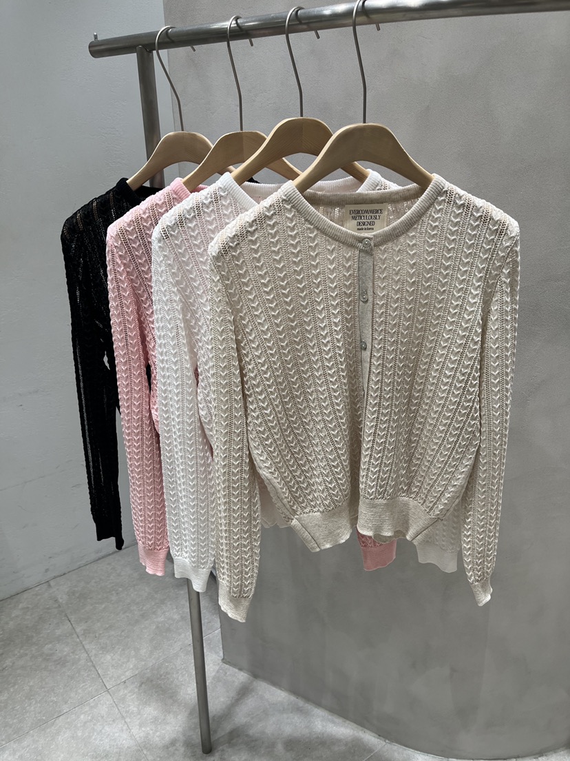 EVERCOMMERCE METICULOUSLY DESIGNED韓國直郵實拍女士新款休閑針織衫EVERCOMMERCE METICULOUSLY DESIGNED針織衫