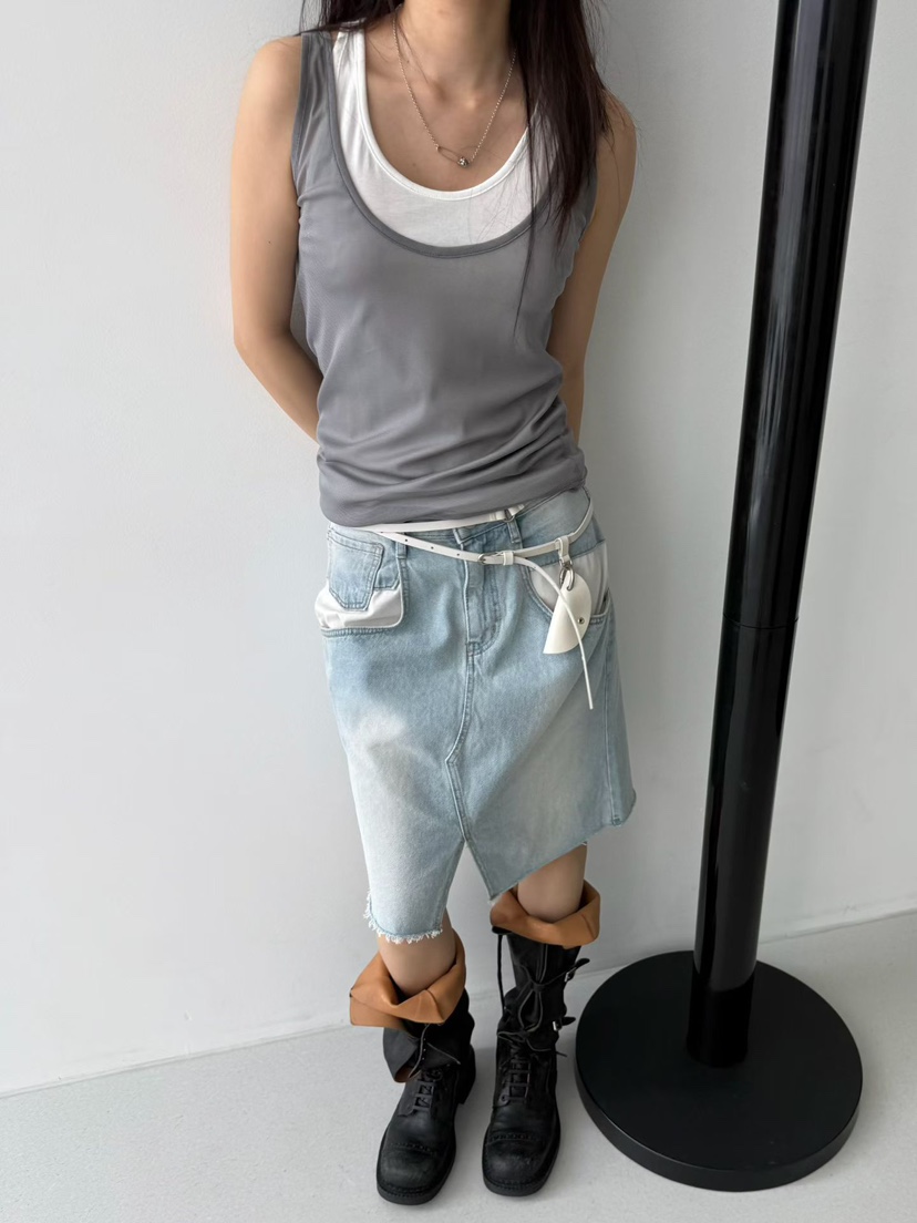 MINIMUZE韓國東大門直郵女裝新品推薦休閑時尚半身裙中短裙MINIMUZE半身裙/中短裙