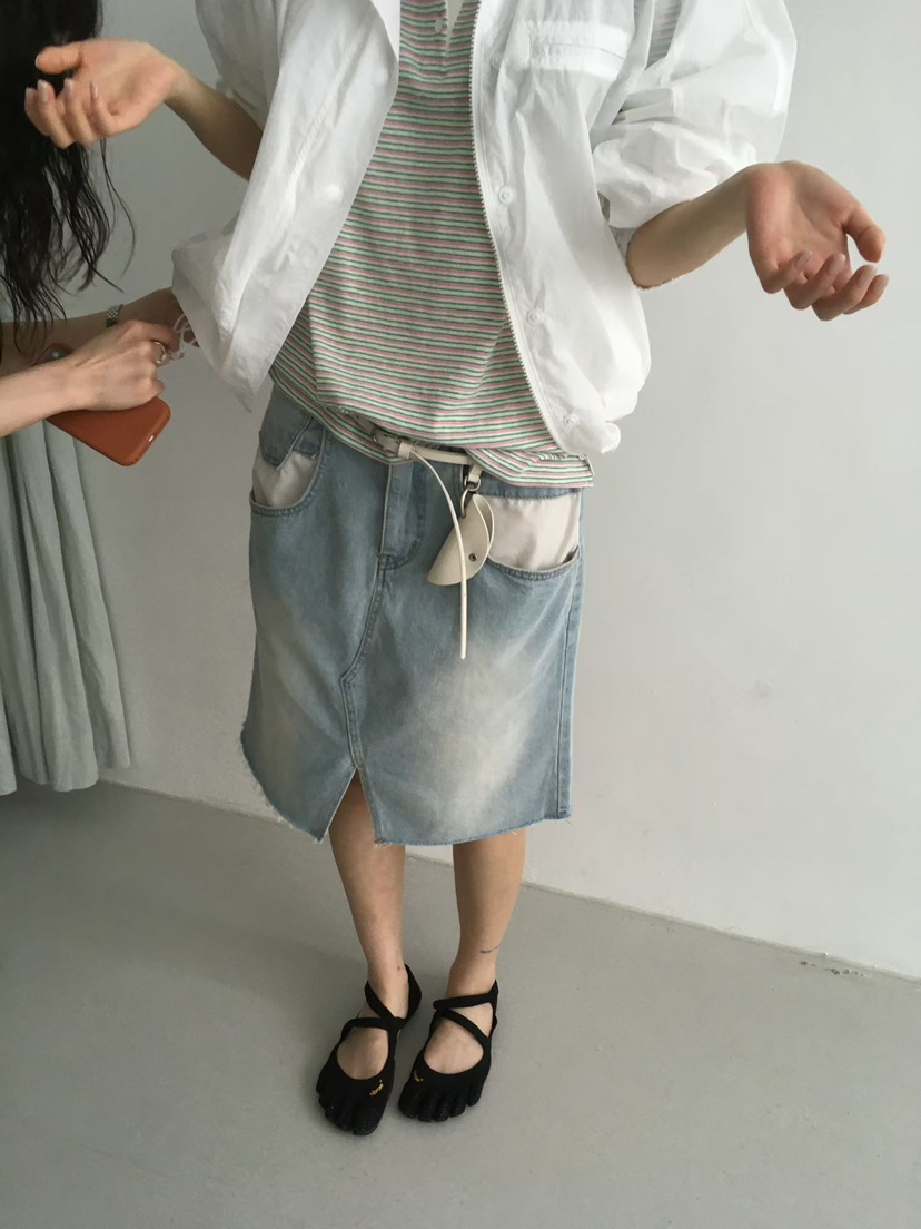 MINIMUZE韓國東大門直郵女裝新品推薦休閑時尚半身裙中短裙MINIMUZE半身裙/中短裙