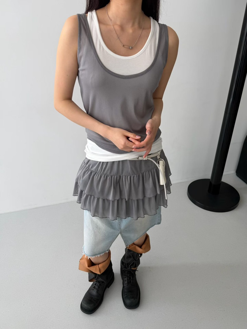 MINIMUZE韓國東大門代購女裝新款時尚熱賣人氣26春夏短裙MINIMUZE短裙