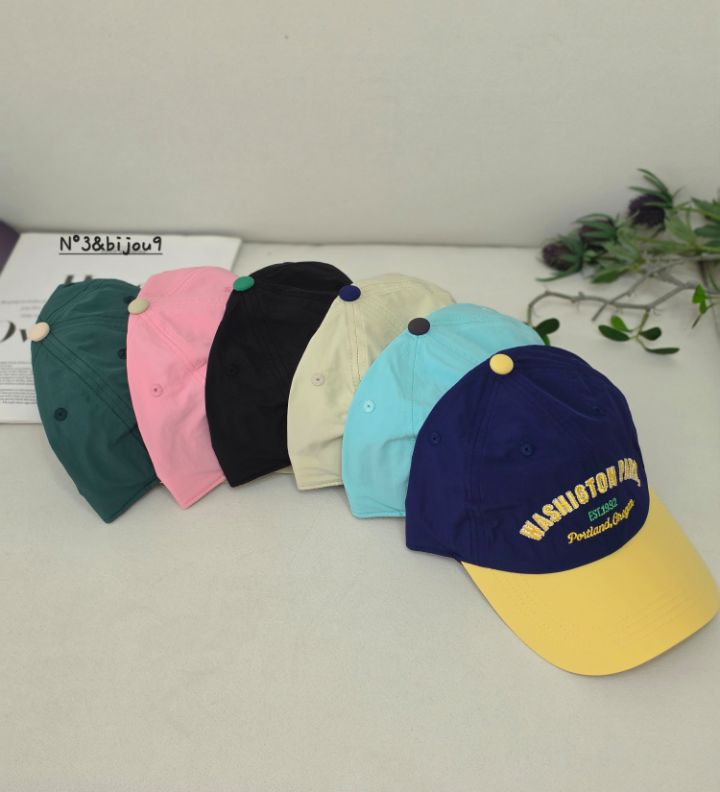 N3韓國代購女裝新款熱賣休閑時尚人氣推薦26春夏帽子撞色N3帽子