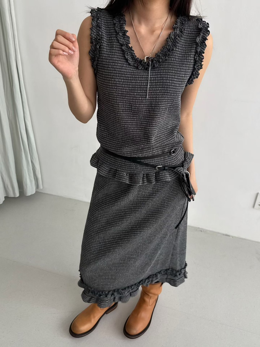 MINIMUZE韓國東大門代購女裝新款熱賣26春夏休閑吊帶背心MINIMUZE吊帶/背心