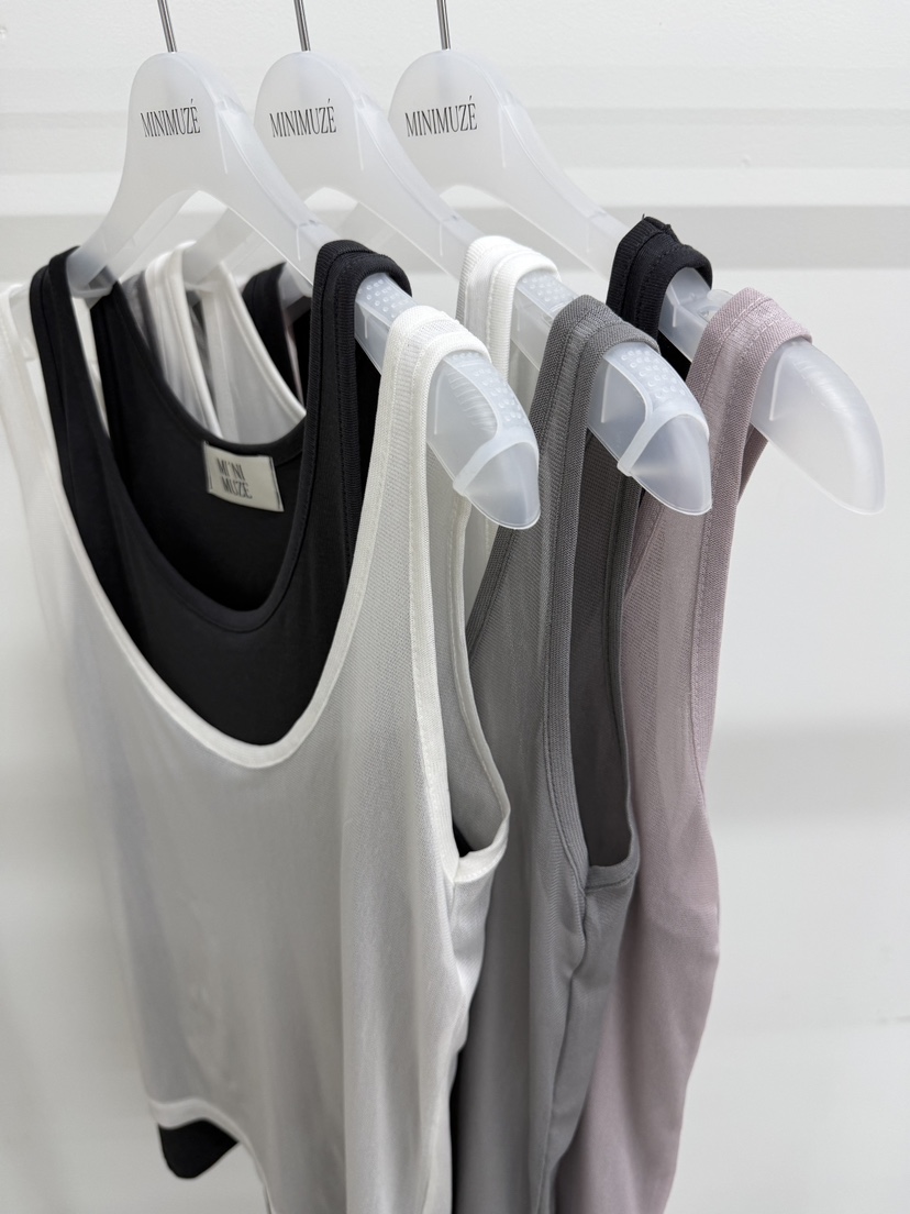 MINIMUZE韓國東大門代購女裝新款26春夏時尚吊帶背心假兩件MINIMUZE吊帶/背心