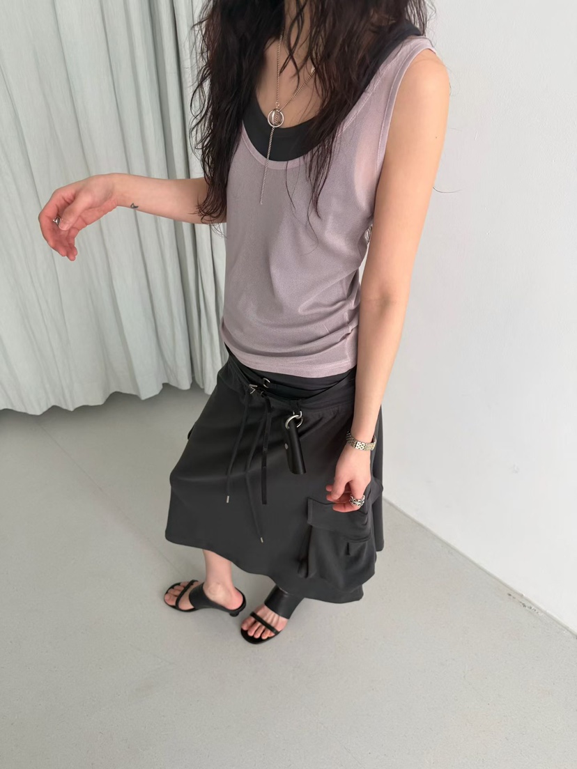 MINIMUZE韓國東大門代購女裝新款26春夏時尚吊帶背心假兩件MINIMUZE吊帶/背心