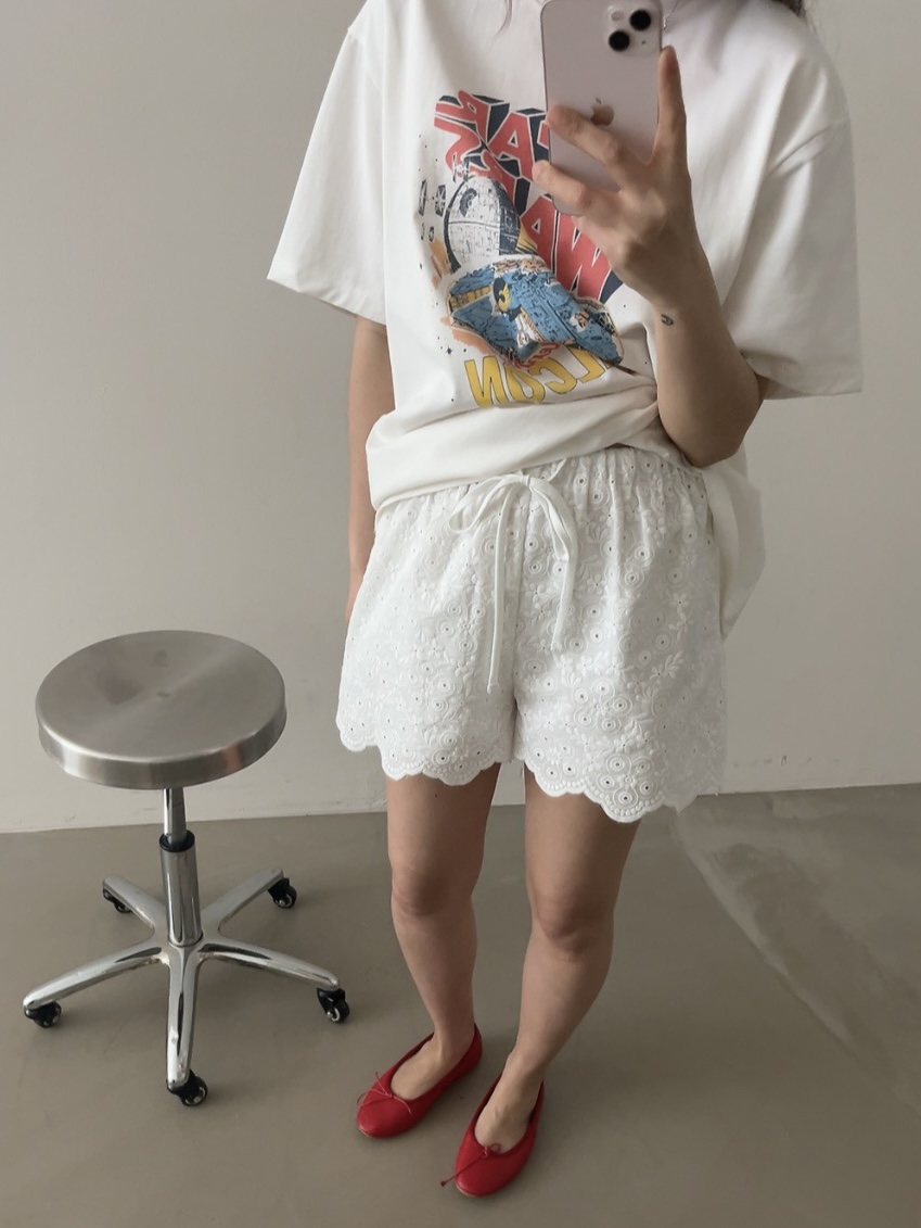 ASSEMBLY韓國直郵女裝新品休閑時尚人氣推薦26春夏短褲蕾絲ASSEMBLY短褲