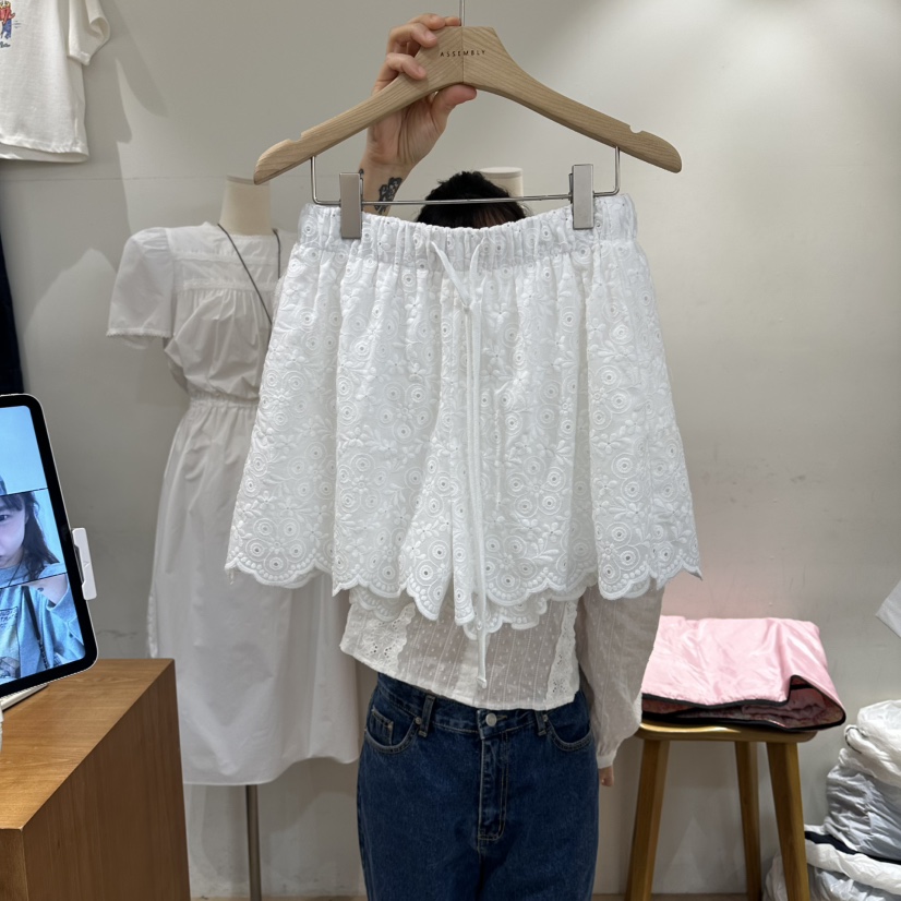 ASSEMBLY韓國直郵女裝新品休閑時尚人氣推薦26春夏短褲蕾絲ASSEMBLY短褲圖色1