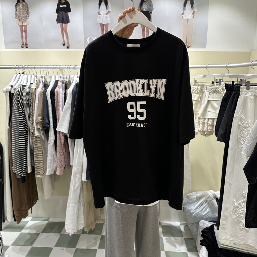 OREUM韓國直郵實拍女裝新品人氣休閑職業推薦熱賣時尚T恤OREUMT恤圖色2
