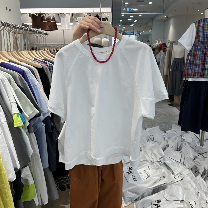 REVE-L韓國東大門直郵女裝新品時尚職業人氣26春夏休閑T恤REVE-LT恤圖色1