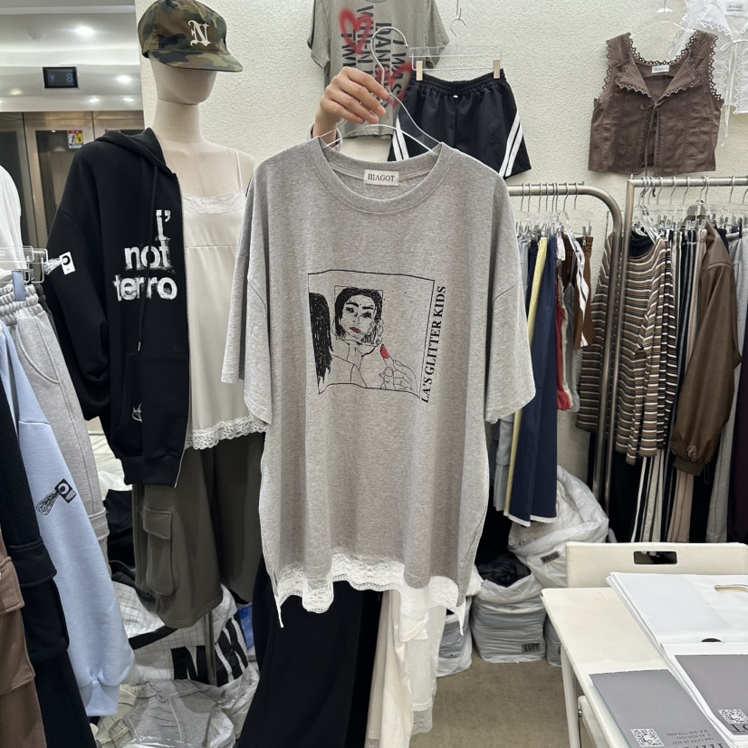 MAGOT韓國直郵女裝新款人氣休閑熱賣職業時尚26春夏推薦T恤IIIΛGOT/MAGOTT恤圖色3