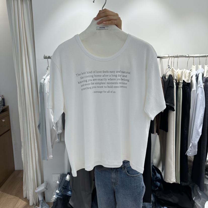 STORIES韓國東大門代購女士新款人氣時尚休閑職業26春夏T恤STORIEST恤圖色1
