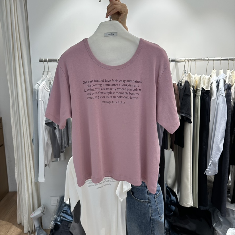STORIES韓國東大門代購女士新款人氣時尚休閑職業26春夏T恤STORIEST恤圖色2