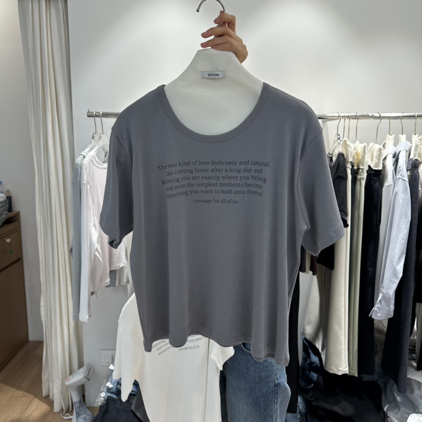 STORIES韓國東大門代購女士新款人氣時尚休閑職業26春夏T恤STORIEST恤圖色3