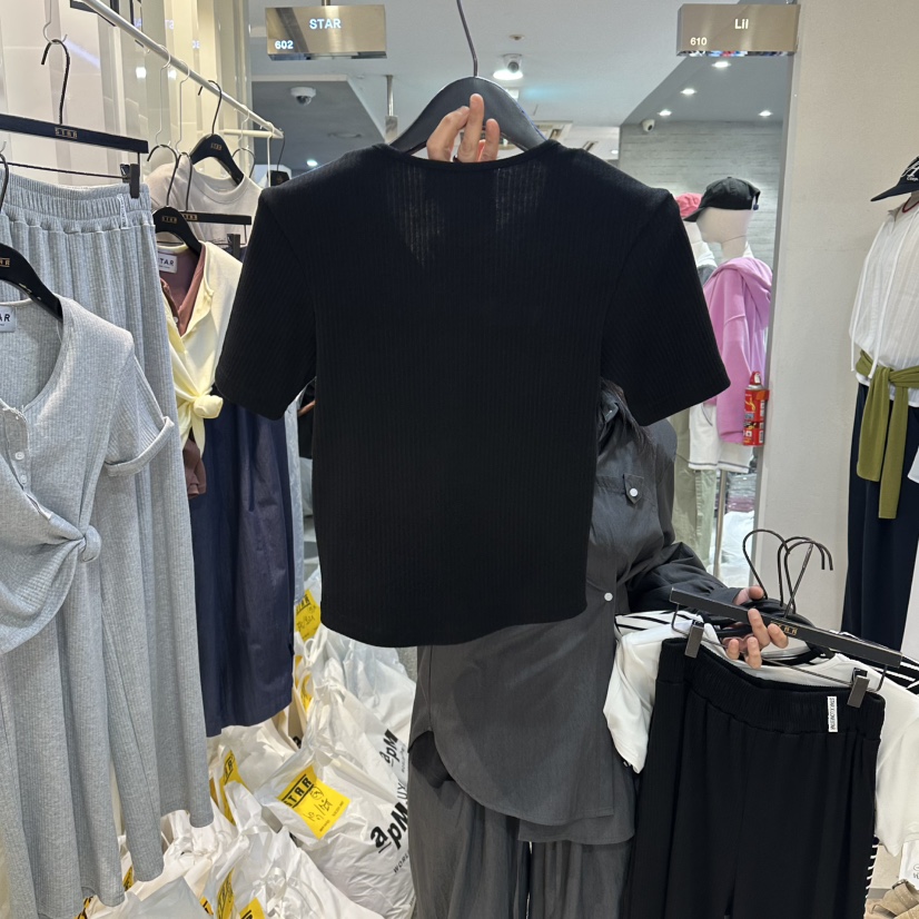 STAR-L韓國直郵女士新品人氣26春夏職業時尚休閑熱賣T恤STAR-LT恤