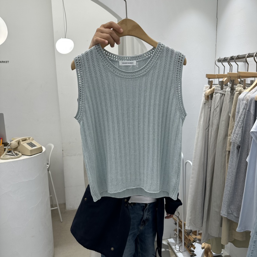 GOLDEN MARKET韓國直郵實拍女裝新品人氣推薦休閑吊帶背心GOLDEN MARKET吊帶/背心圖色2