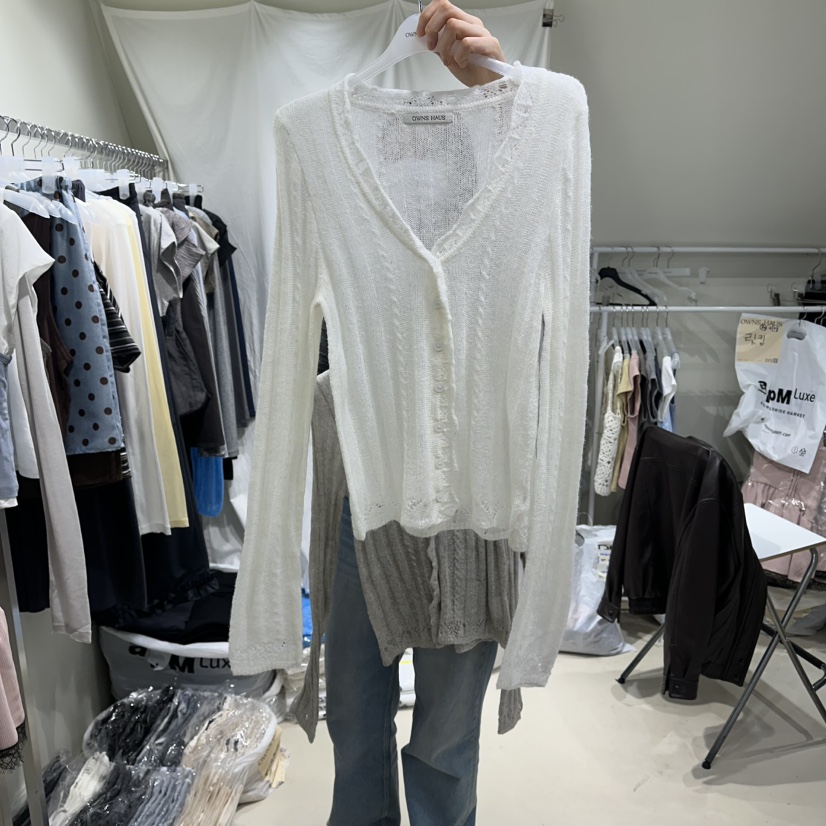 OWNS韓國直郵實拍女士新品休閑推薦人氣職業26春夏針織衫OWNS HAUS針織衫圖色1